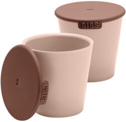 BIBS Cup Set bögre kupakkal Blush 2 db