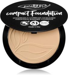puroBIO Cosmetics Compact Foundation kompakt púderes alapozó SPF 10 árnyalat 01 9 g