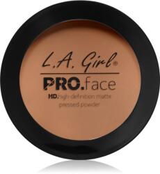 L. A. Girl Cosmetics PRO. Face HD pudra compacta cu efect matifiant culoare Soft Honey 7 g