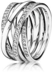 Pandora Ezüst összefonódott gyűrű 190919CZ 50 mm