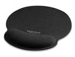 Delock Egérpad ergonómikus csuklótámasszal 252 x 227mm fekete