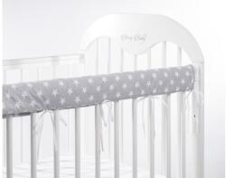 Berry Baby Berry Baby Rágásvédő - Kiságyra, 140 cm, Szürke Alapon Fehér Csillagok