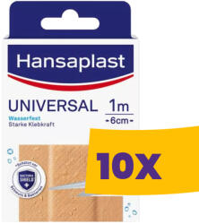 Hansaplast Universal sebtapasz 1m x 6cm (Karton - 10 db)