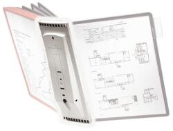 DURABLE Bemutatótábla tartó, fali, 10 db táblához, DURABLE „SHERPA® WALL, szürke (DB562110)