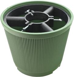 COMPASS karácsonyfa talp - cserép, zöld, 10 l