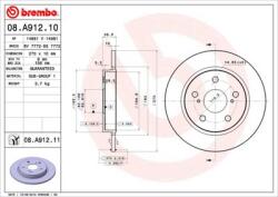 BREMBO Disc frana BREMBO 08A91211 (08A91211)