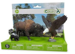 CollectA Set de 3 figurine pictate manual din America de Nord 84223 (COL84223UXP) - roua Figurina