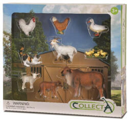 CollectA Set 9 Figurine Viata la ferma Collecta (COL84049WB) - roua Figurina