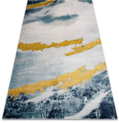 Glamour Kab. EMERALD szőnyeg 1023 glamour, elegáns absztrakció kék / arany 180x270 cm