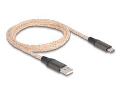 Delock Cablu de date Delock 88164, USB-A male - USB-C male, 1m, Transparent (88164)