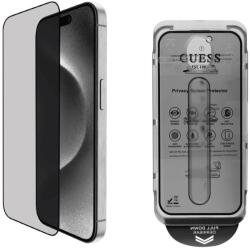 GUESS Tempered Glass 2.5D PRIVACY iPhone 16 Pro Max Black készülékhez