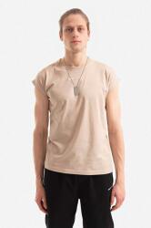 Alpha Industries tricou din bumbac Organics EMB culoarea bej, cu imprimeu 118531.627-cream 99KK-TSM1WF_01X