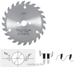 Pilana körfűrészlap kézi körf. ghez 170 x 20 2, 6/1, 6 Z24 (5391 WZ) (5391 WZ 170Z24-20)