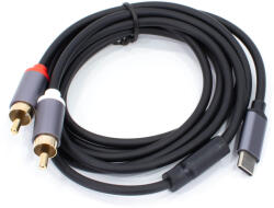 Thunder Germany AU003-15 sztereo jelkábel (USB-C - 2x RCA) - (1, 5 m)