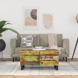 vidaXL tömör újrahasznosított és szerelt fa dohányzóasztal 80x50x40 cm (350638)