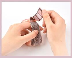 Tech-Protect nylon szíj gyerekeknek Apple AirTaghez - rózsaszín