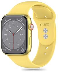 Tech-Protect szilikon szíj Apple Watch 4 / 5 / 6 / 7 / 8 / 9 / SE / Ultra 1 / 2 (42 / 44 / 45 / 49 mm) - sárga - dellaprint
