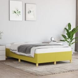 vidaXL zöld szövet ágykeret matrac nélkül 120x200 cm (347156)