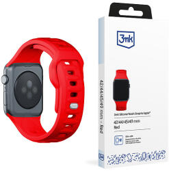 3mk Protection 3mk szilikon óraszíj Apple Watchhoz 42 / 44 / 45 / 49 mm - piros