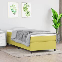 vidaXL zöld szövet ágykeret matrac nélkül 100x200 cm (3120845)