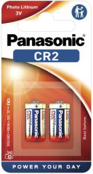 Panasonic CR2 3V lítium fotóelem, 2 db/bliszter (CR2L-2BP)