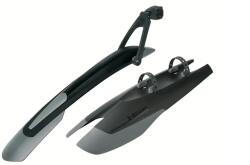 SKS X-Blade és X-Board felpattintható műanyag sárvédő szett alsó- és nyeregcsőre, 29 colos kerékpárokhoz, fekete-szürke