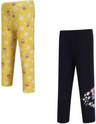 REGATTA Gyermekek/gyerekek nyomtatott Peppa Pig Leggings (2 darabos csomag) 4-5 kék|sárga