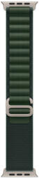 Apple Watch 49mm Loop: Dark Green Alpine Loop - Small - Natural Titanium Finish (mxmu3zm/a)
