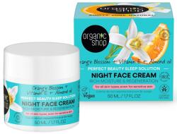 Organic Shop Éjszakai arckrém narancsvirággal E-vitaminnal és mandulaolajjal - 50ml - bio