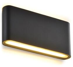 Techstar Aplica Exterior Techstar® LED Light C30, Putere 6W, A+, Rezistenta la Apa si Praf, Alb Cald, 3000K, Aluminiu, Negru (SKU2647)