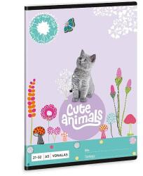 Ars Una A5-ös vonalas füzet - Cuki állatok - Kitten