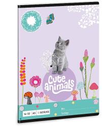 Ars Una 1. osztályos vonalas füzet A5 - Cuki állatok - Kitten