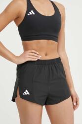 adidas Performance rövidnadrág futáshoz Adizero Essentials fekete, sima, magas derekú, IN8707 - fekete L