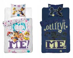  Világító ágynemű PAW PATROL Believe me szürke Ágyneműhuzat mérete: 70 x 80 cm | 140 x 200 cm