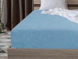  Cearsaf Frotir cu elastic EXCLUSIVE 90x200 cm albastru deschis