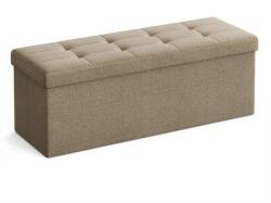  Taburet cu spatiu depozitare OTTOMAN 110x38 cm, maro deschis
