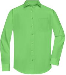 James & Nicholson (Daiber) Férfi hosszú ujjú ing JN678 - Limezöld | 4XL (1-JN678-1760062)