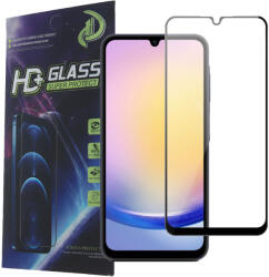  Samsung Galaxy A25 5G / A24 4G üvegfólia, tempered glass, előlapi, 9D, edzett, hajlított, fekete kerettel