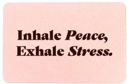 Artsy Doormats fürdőszobai szőnyeg Inhale Peace Exhale - többszínű Univerzális méret