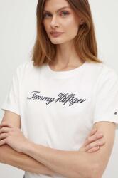 Tommy Hilfiger pamut póló női, fehér, WW0WW43459 - fehér L