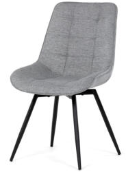 Artium Étkezőszék, szürke szövet kárpit, fekete fém láb, 90°/90° (bal/jobb) forgó mechanizmus - visszafordító funkció (HC-T1130_GREY2)