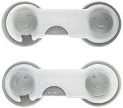 AKUKU biztonsági szekrényzár 2 db - szürke