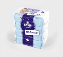 Bella Panda Sensitive nedves törlőkendők 4x56 db