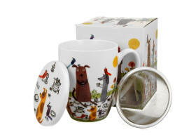 Duo Gift Porcelánbögre 460ml, díszcsomagolásban, Dog picnic (53883)