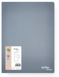 SPOKO Gyűrűskönyv SPOKO ReLeaf PP A/4 35 mm 4 gyűrű SoftTouch szürke (S112541201) - papir-bolt