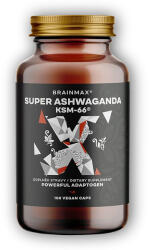 BrainMax Super Ashwagandha kivonat KSM-66 100 növényi kapszula