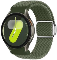 FONÁSOS Nylon szíj a Samsung Galaxy Watch 7 (40 / 44 mm) DARK OLIVE színhez