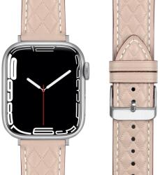  LATTICE Bőrszíj Apple Watch SE / SE 2022 / SE 2023 (40mm) bézs színű