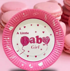 Mezőfi Team Kft Papír tányér -Baby Girl -10 db/cs