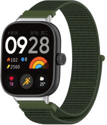 NYLON Cserélhető szíj Xiaomi Redmi Watch 4 fekete sötétzöld színhez